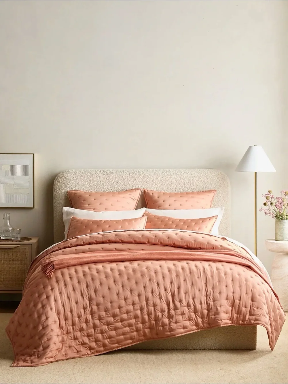 Luxury King/Cal King Sedona Bamboo Dream Quilt - Retail $184